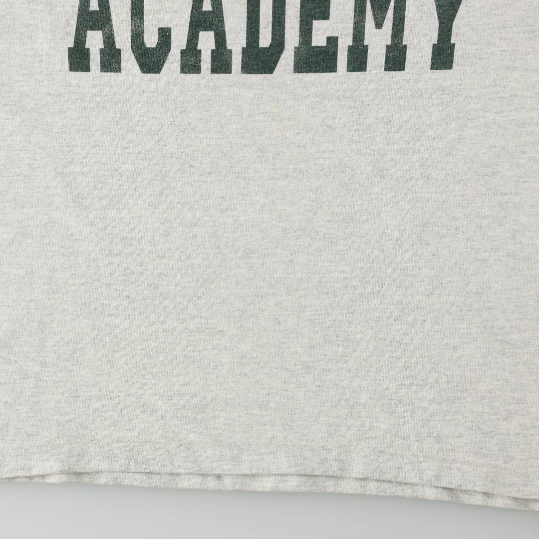 90'S DeLONG College T-shirt, Made in USA, Men's Size M (approx.), Vintage cotton gray type Vintage Second Hand