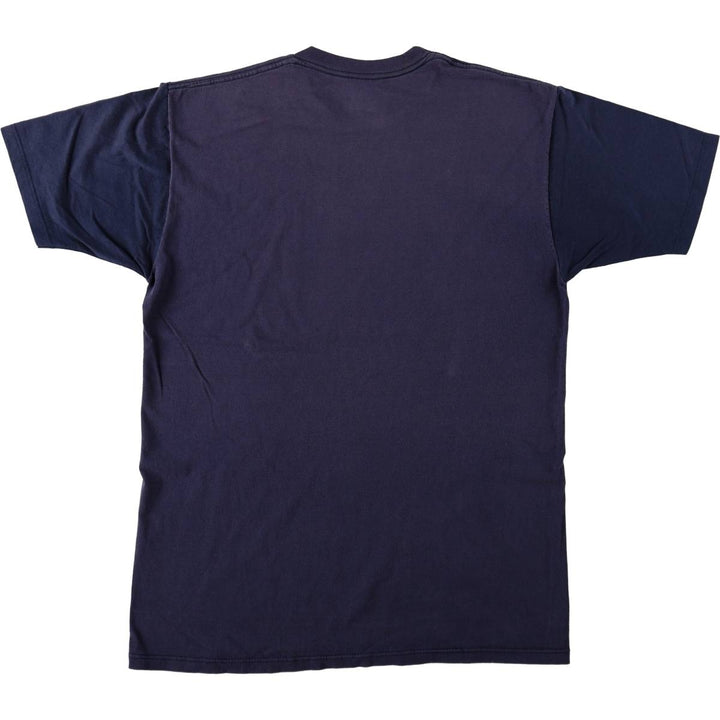 PENN STATE (Pennsylvania State University) College T-shirt, Made in USA, Men's Size L (equivalent) cotton navy blue type Vintage Second Hand