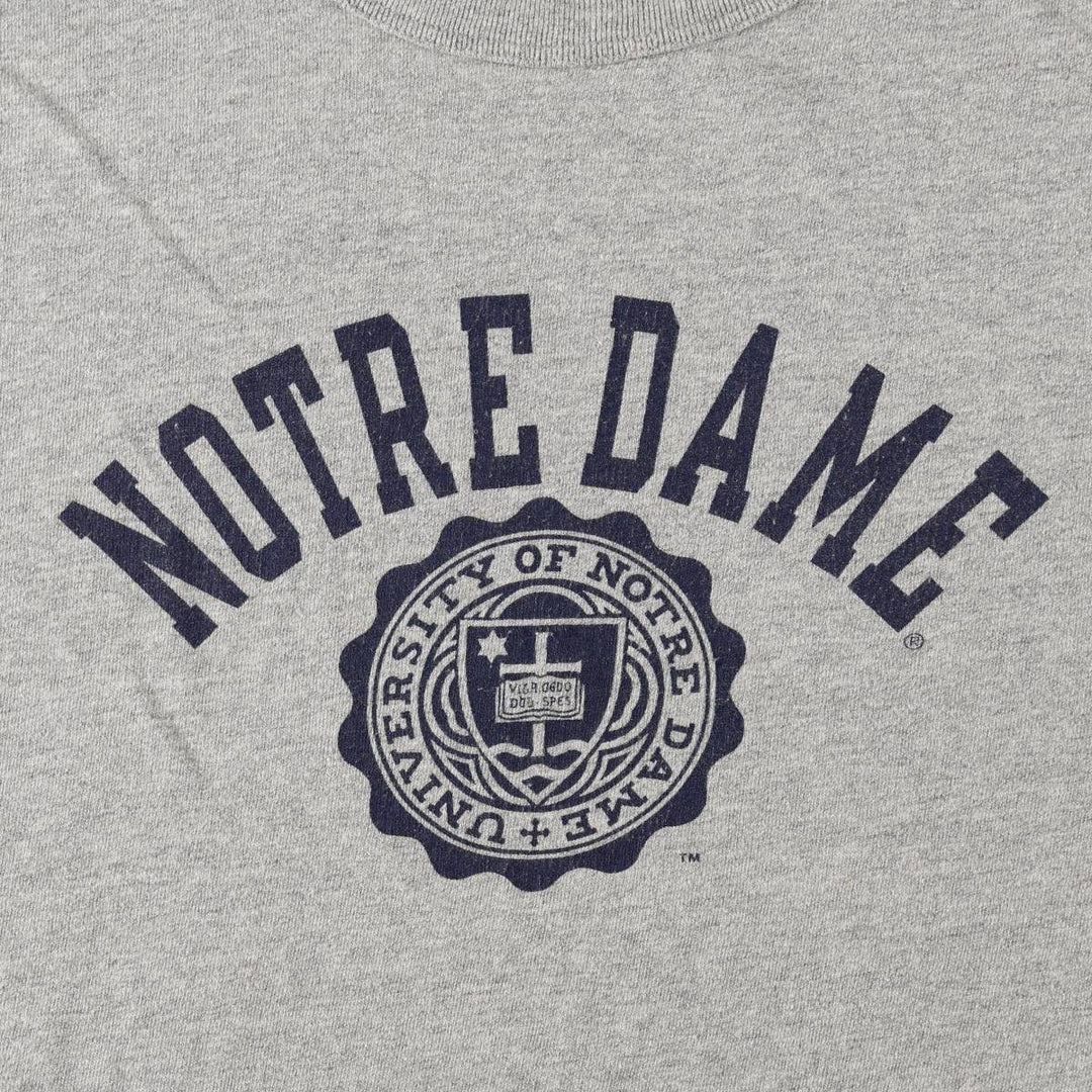 90'S Champion Notre Dame University College T-shirt, Men's XXL equivalent. cotton gray type Vintage Second Hand