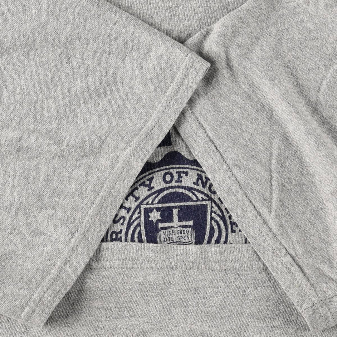 90'S Champion Notre Dame University College T-shirt, Men's XXL equivalent. cotton gray type Vintage Second Hand