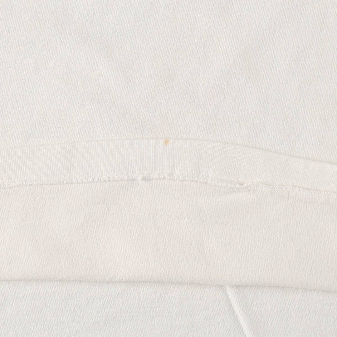 90'S Hanes College T-Shirt, Made in USA, Men's XL equivalent, Vintage cotton white type Vintage Second Hand