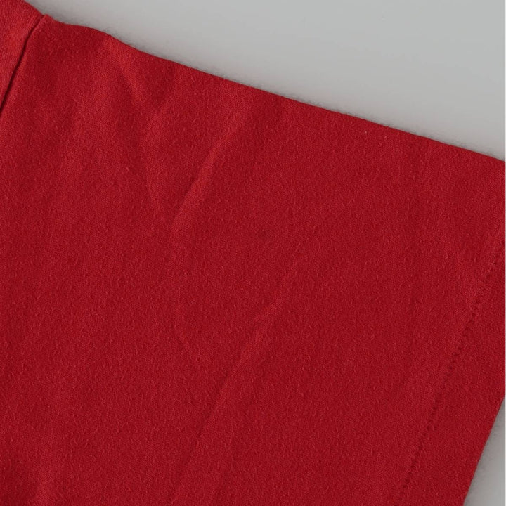 1980'S Jerzees Wisconsin University of Wisconsin College T-shirt, Made in USA, Men's Size L (approx.), Vintage polyester red type Vintage Second Hand