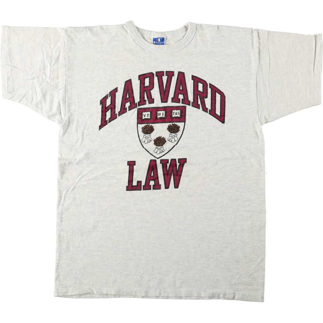 90'S Champion College T-shirt Made in USA Men's XL Vintage cotton gray type Vintage Second Hand
