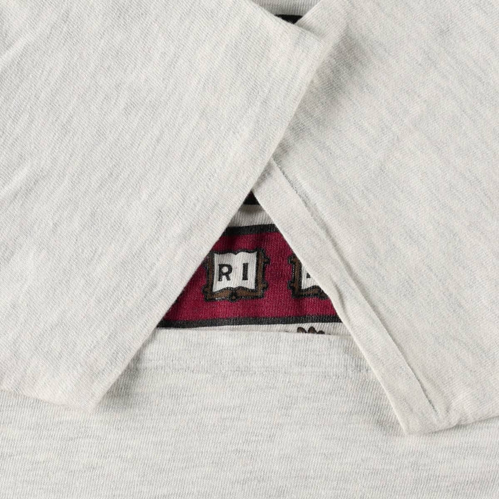 90'S Champion College T-shirt Made in USA Men's XL Vintage cotton gray type Vintage Second Hand