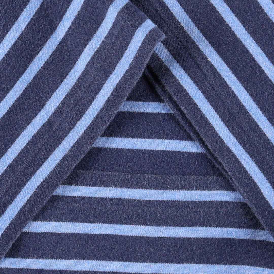 Ralph Lauren POLO RALPH LAUREN CLASSIC FIT short-sleeved striped T-shirt, men's size XL cotton navy blue type Vintage Second Hand