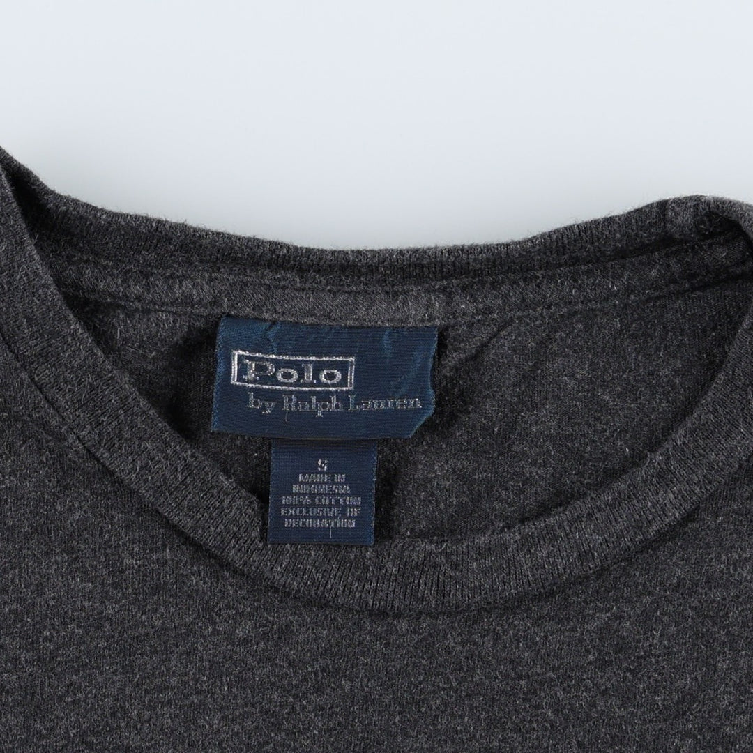 Ralph Lauren POLO by Ralph Lauren Short Sleeve Logo T-Shirt Men's S cotton black type Vintage Second Hand