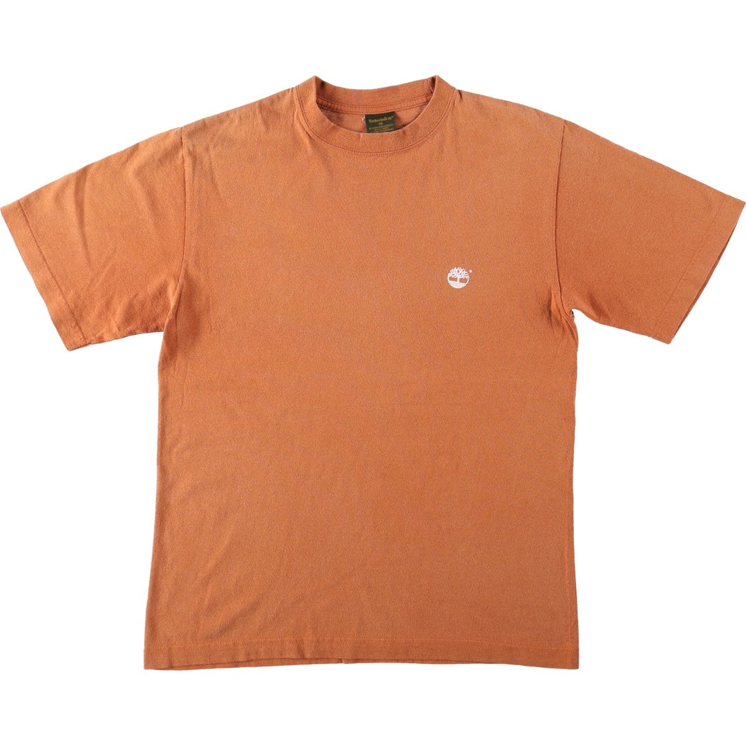 90'S Timberland Short-Sleeve Printed T-Shirt, Men's Size XS (Equivalent), Vintage cotton orange type Vintage Second Hand