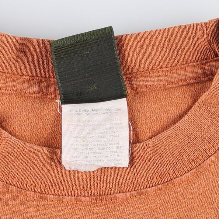 90'S Timberland Short-Sleeve Printed T-Shirt, Men's Size XS (Equivalent), Vintage cotton orange type Vintage Second Hand