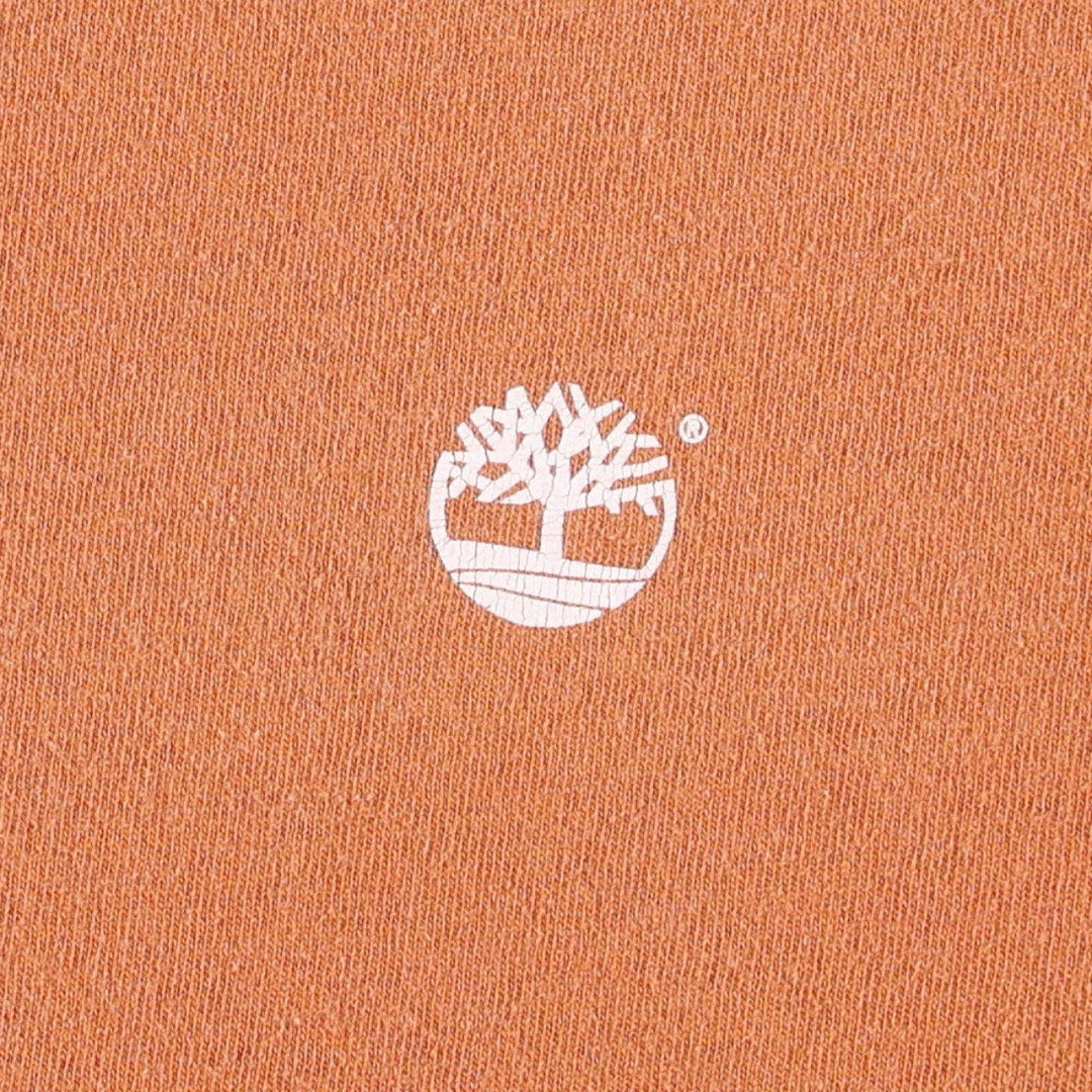 90'S Timberland Short-Sleeve Printed T-Shirt, Men's Size XS (Equivalent), Vintage cotton orange type Vintage Second Hand