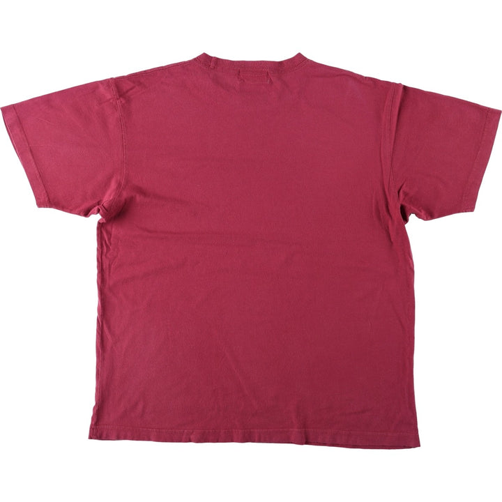 90'S Eddie Bauer Short-Sleeve Logo T-Shirt, Men's Size XL (Equivalent), Vintage unclear Red type red-purple Vintage Second Hand