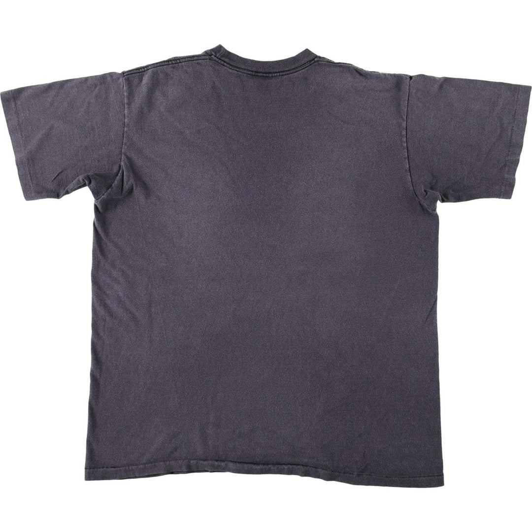 90'S Guess short sleeve printed T-shirt made in USA, men's XL size, vintage cotton Charcoal Vintage Second Hand