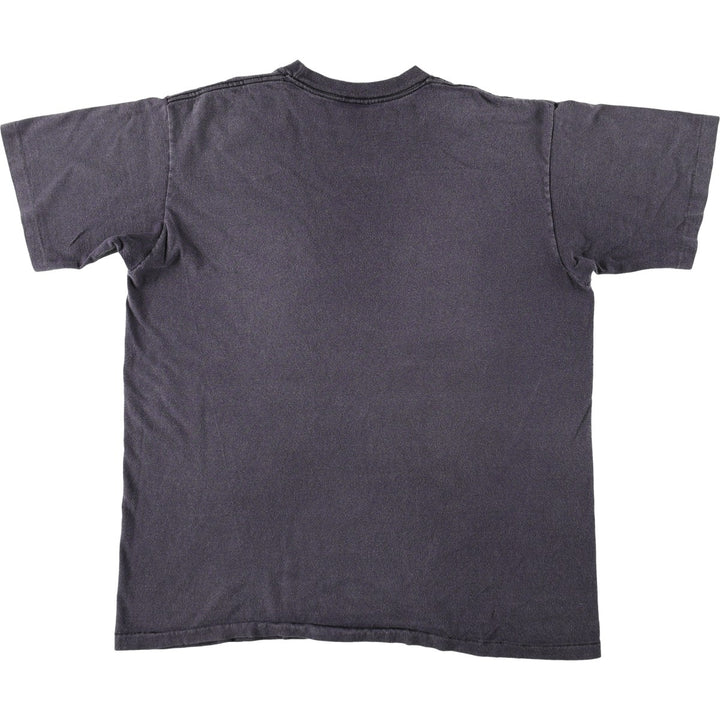 90'S Guess short sleeve printed T-shirt made in USA, men's XL size, vintage cotton Charcoal Vintage Second Hand