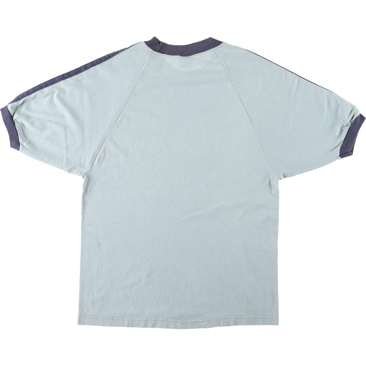 90'S Quiksilver surf/skate t-shirt, made in USA, men's size M equivalent, vintage. cotton Mint green Vintage Second Hand