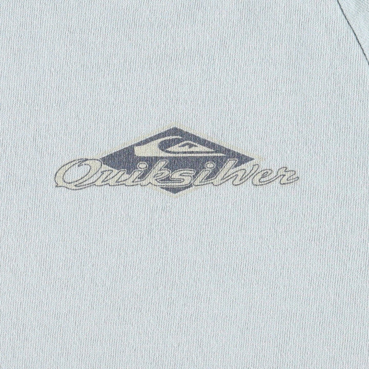 90'S Quiksilver surf/skate t-shirt, made in USA, men's size M equivalent, vintage. cotton Mint green Vintage Second Hand
