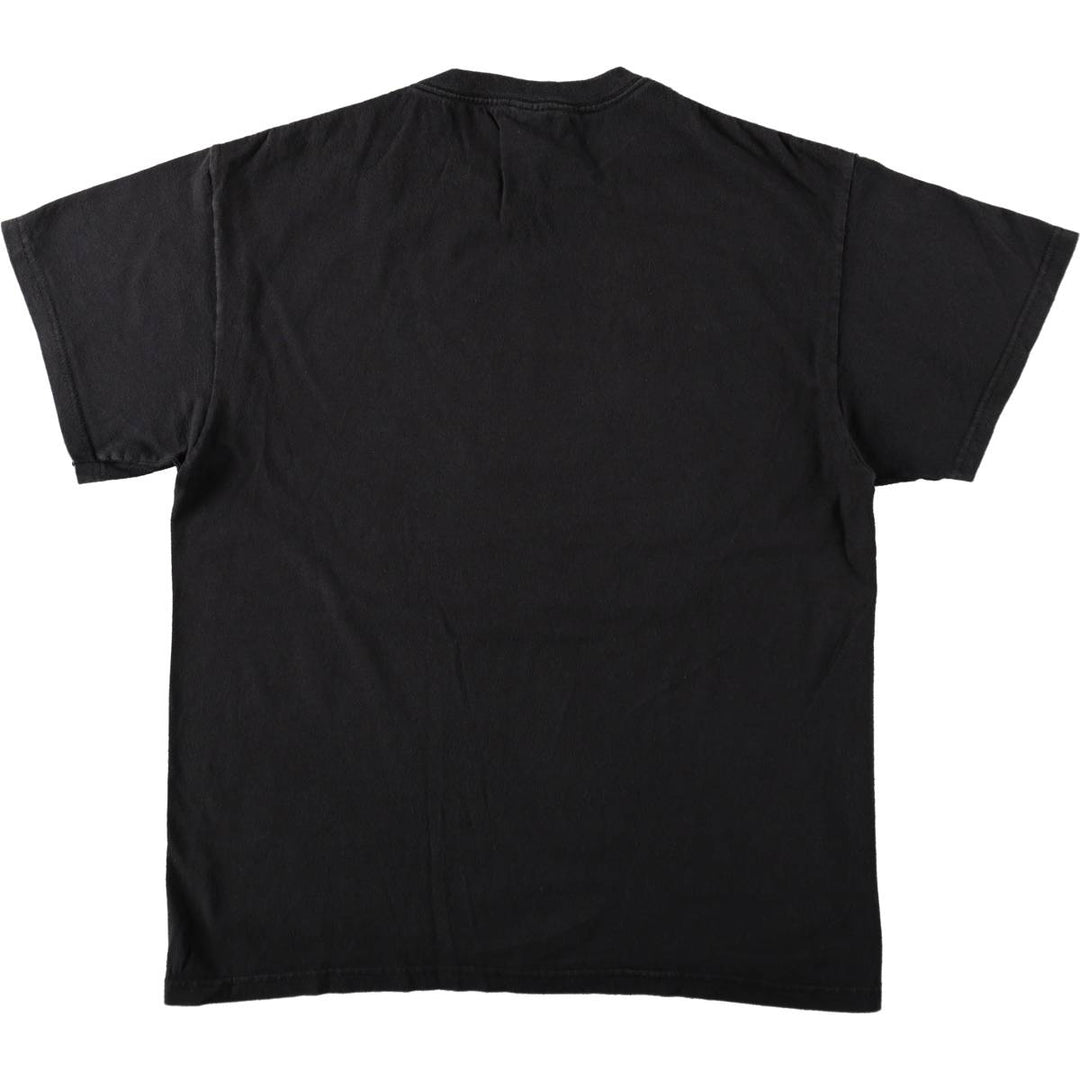 Delta PRO WEIGHT Animal Pattern Tiger Pattern Animal T-Shirt Men's Size L (approx.) cotton black type Vintage Second Hand