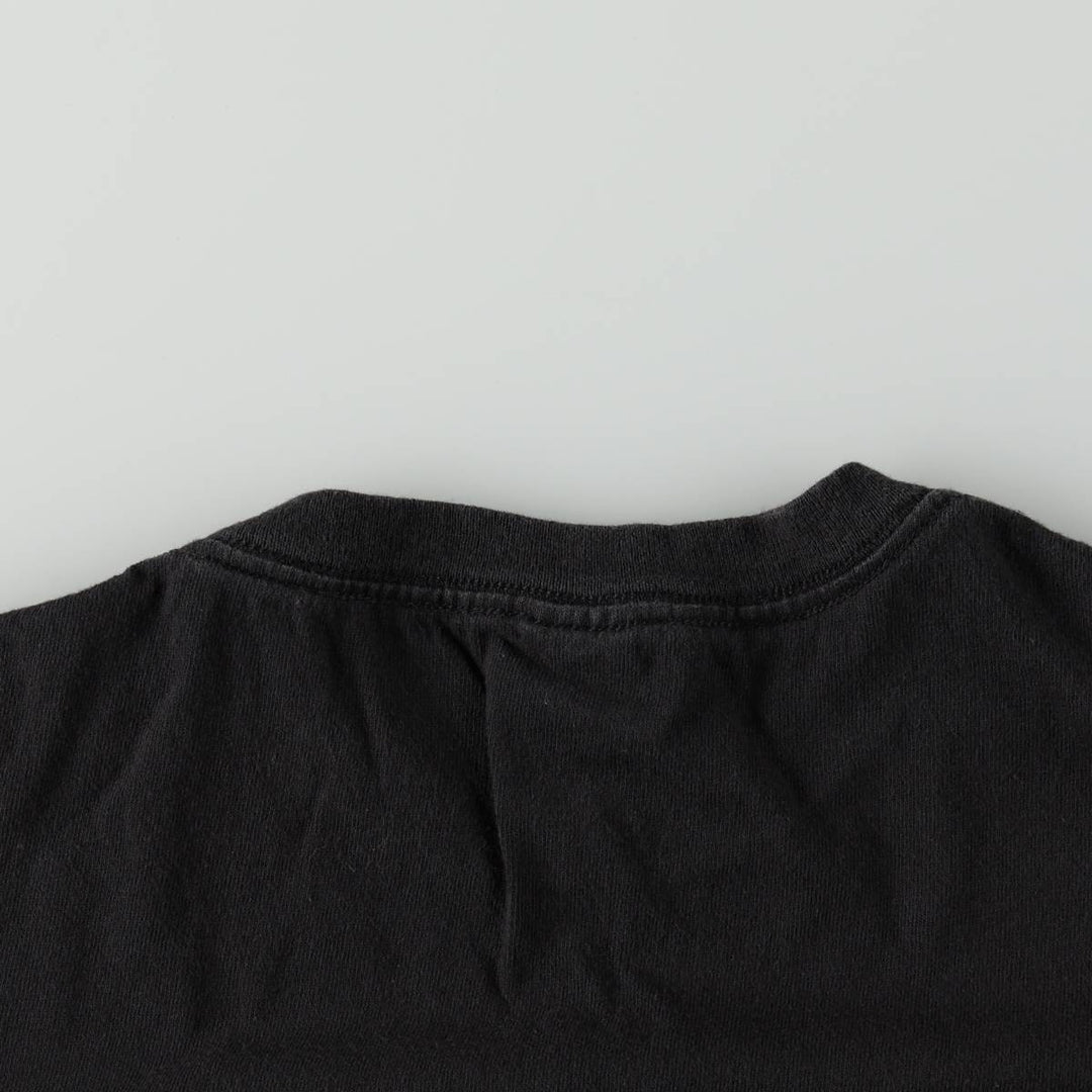 Delta PRO WEIGHT Animal Pattern Tiger Pattern Animal T-Shirt Men's Size L (approx.) cotton black type Vintage Second Hand
