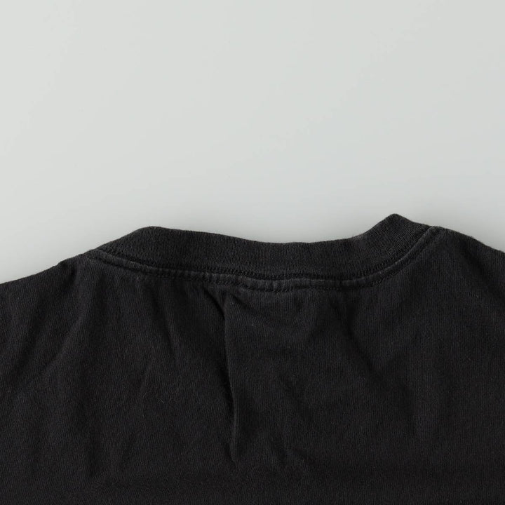 Delta PRO WEIGHT Animal Pattern Tiger Pattern Animal T-Shirt Men's Size L (approx.) cotton black type Vintage Second Hand