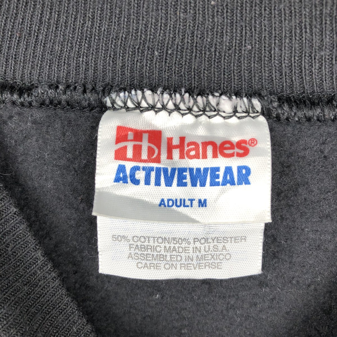 2000'S Hanes NFL Baltimore Ravens Print Sweatshirt, Men's Size M (Equivalent), Long Sleeve cotton black type Vintage Second Hand