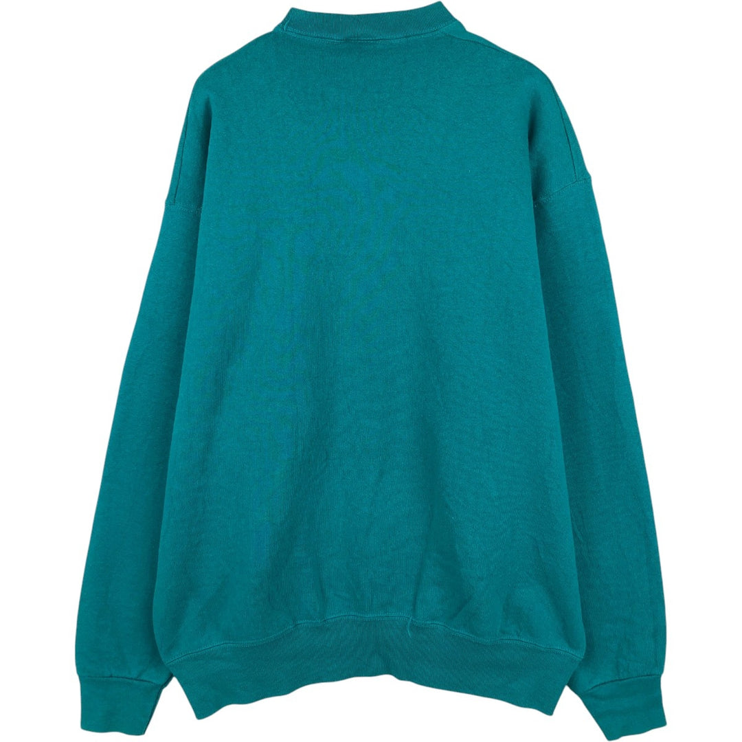 PRO LAYER Miami Dolphins Print Sweatshirt, Made in USA, Men's XL (approx.), Vintage. cotton Emerald green Vintage Second Hand