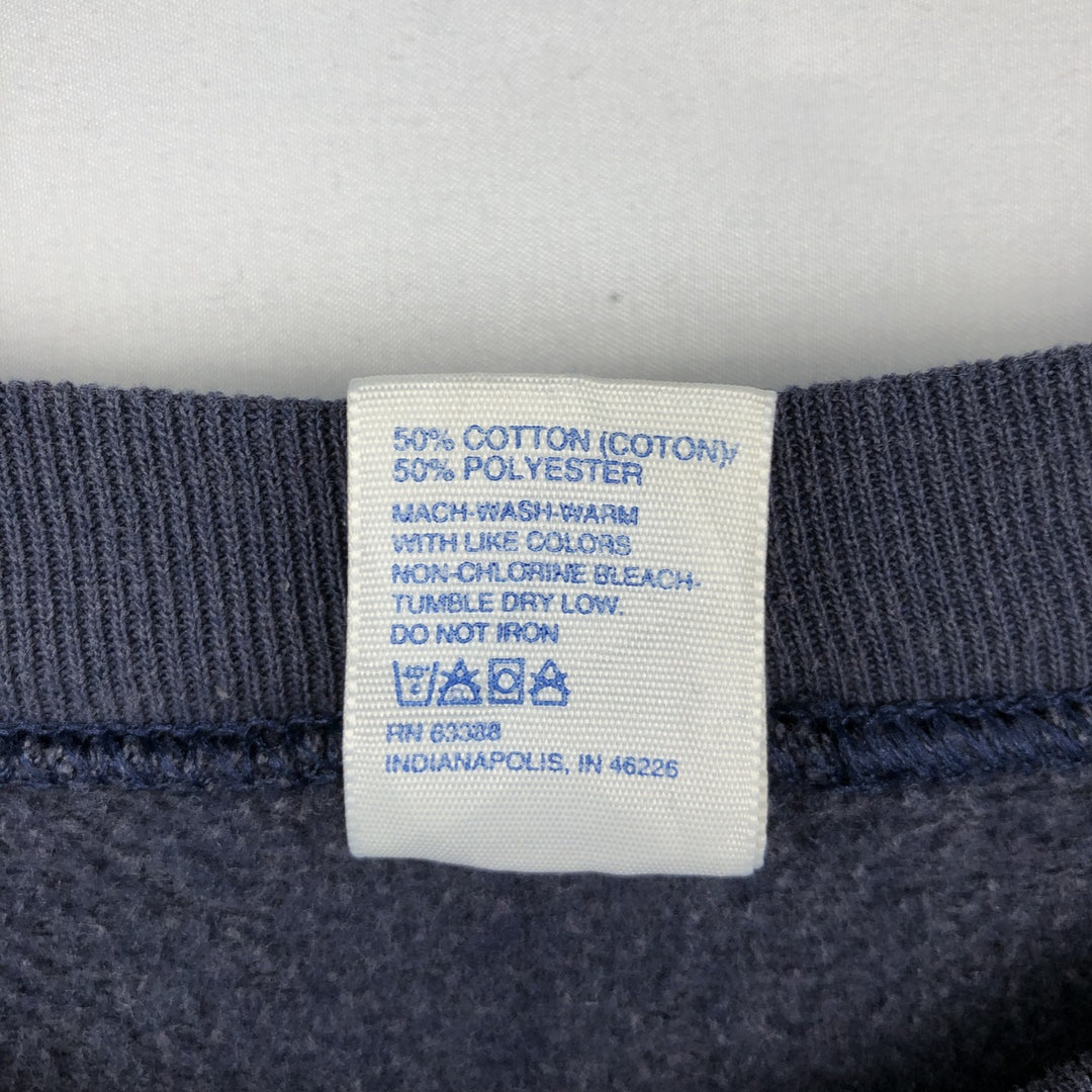 90'S LOGO 7 Dallas Cowboys Print Sweatshirt, Made in USA, Men's Size L (Equivalent), Vintage cotton navy blue type Vintage Second Hand