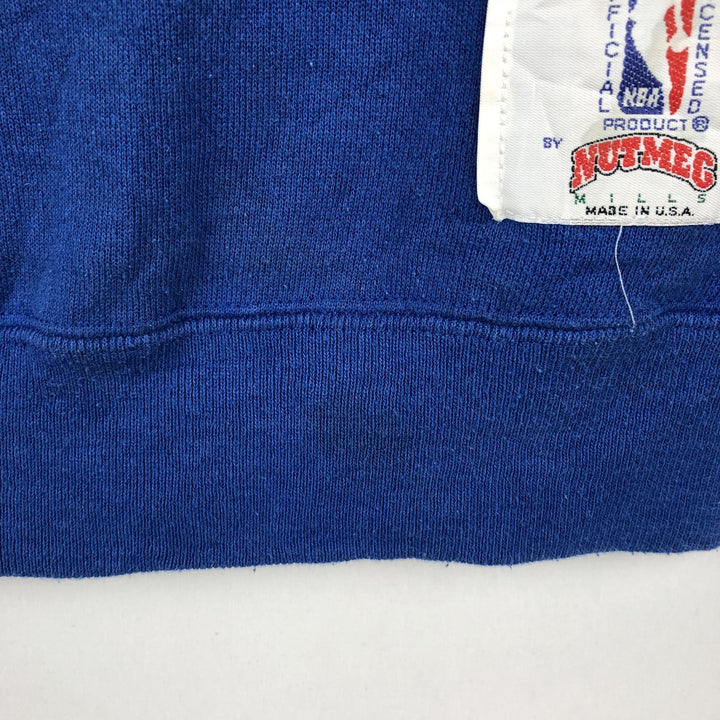 90'S Fruit of the Loom New York Knicks Print Sweatshirt, Made in USA, Men's Size L (approx.), Vintage cotton blue type Vintage Second Hand