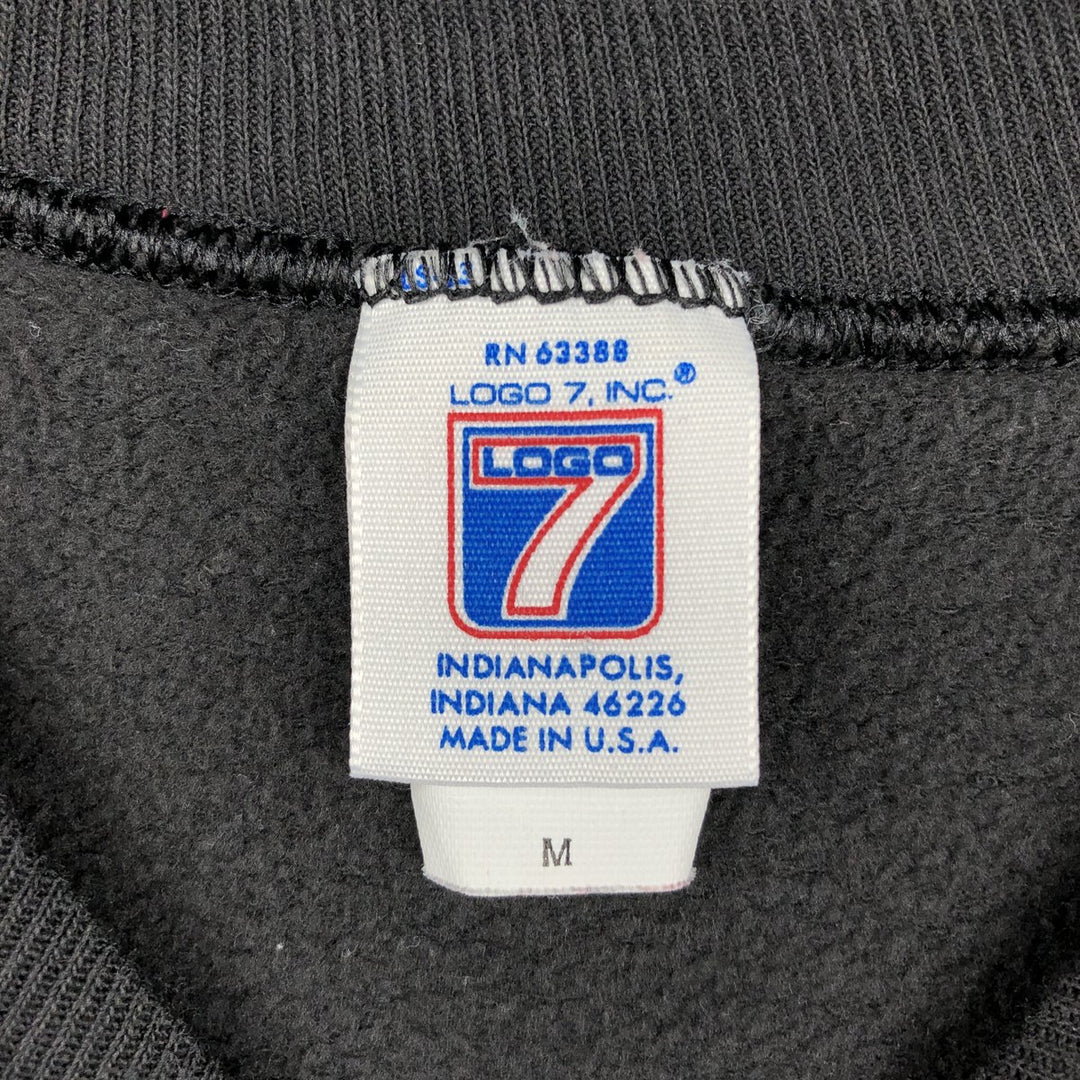 90'S Logo Seven Cincinnati Bengals Print Sweatshirt, Made in USA, Men's Size M (approx.), Vintage cotton black type Vintage Second Hand