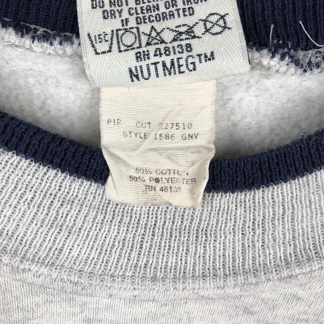Nutmeg Mills NFL Dallas Cowboys sweatshirt, made in USA, men's size XL equivalent, vintage. cotton gray type Vintage Second Hand