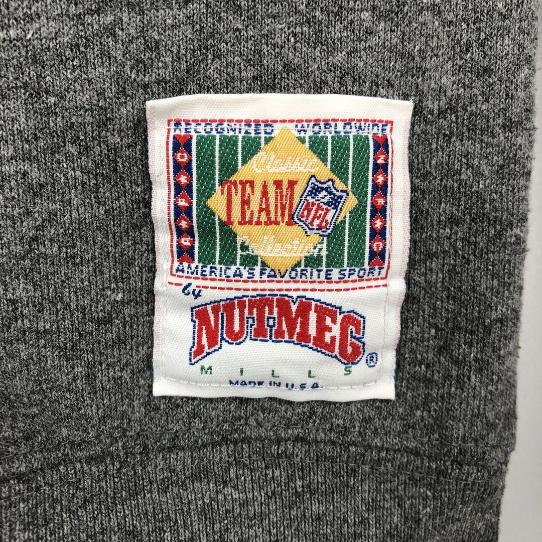 Nutmeg Mills NFL Dallas Cowboys sweatshirt, made in USA, men's size XL equivalent, vintage. cotton gray type Vintage Second Hand