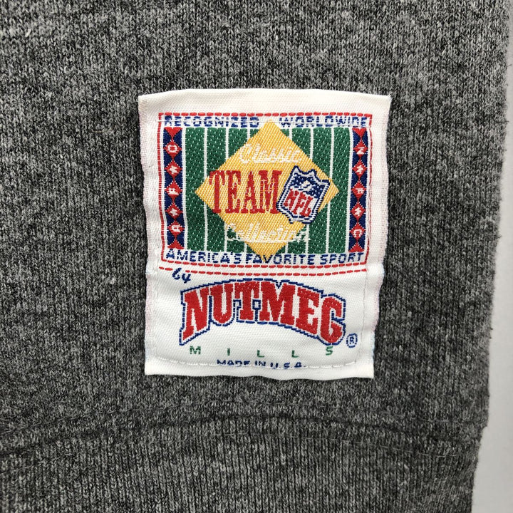 Nutmeg Mills NFL Dallas Cowboys sweatshirt, made in USA, men's size XL equivalent, vintage. cotton gray type Vintage Second Hand