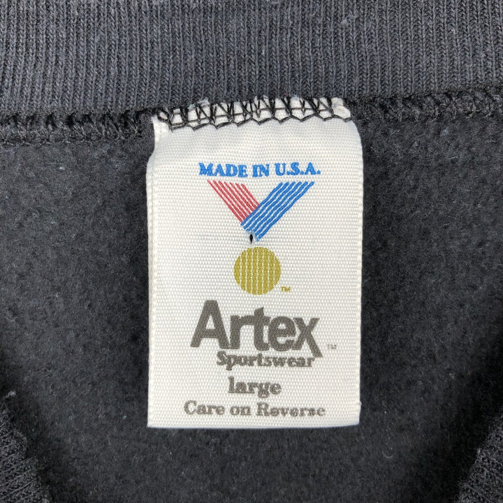 1990'S MLB Colorado Rockies sweatshirt, made in USA, men's size L equivalent, vintage. cotton black type Vintage Second Hand
