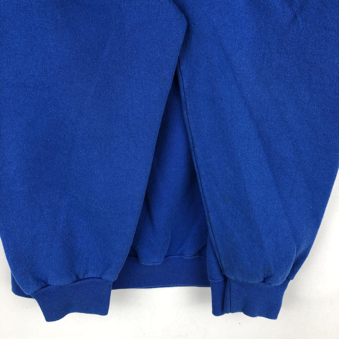 90'S TRENCH New England Patriots Print Sweatshirt, Made in USA, Men's Size L (approx.), Vintage cotton blue type Vintage Second Hand