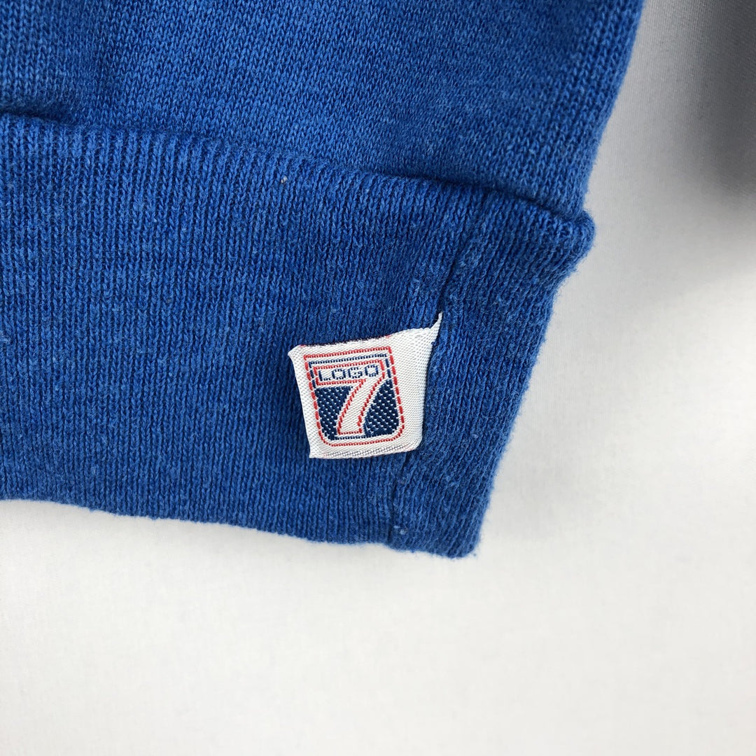 90'S LOGO7 Seattle Seahawks Print Sweatshirt, Made in USA, Men's XL equivalent, Vintage cotton blue type Vintage Second Hand