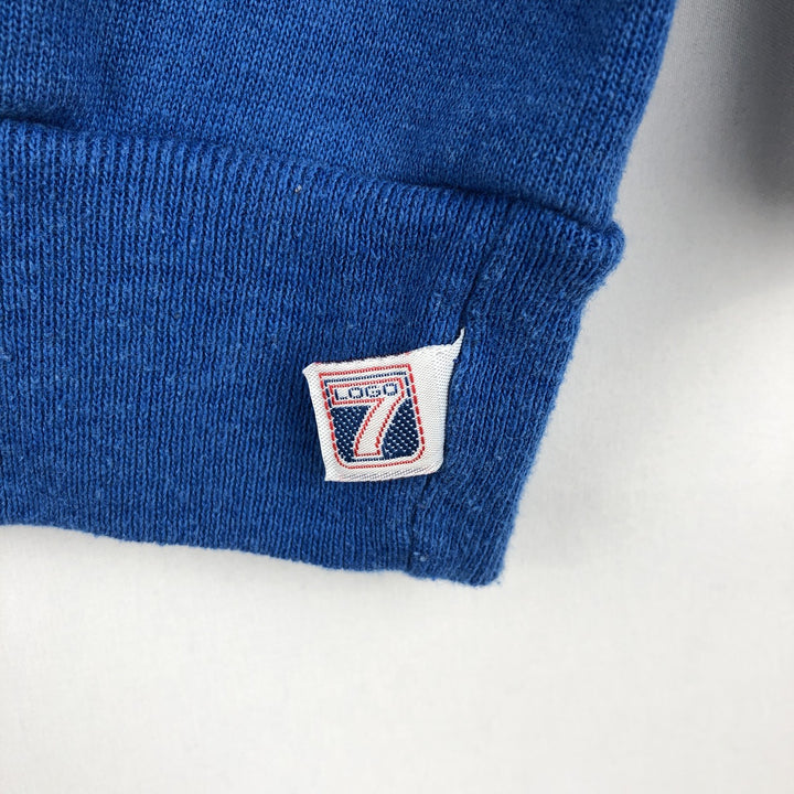 90'S LOGO7 Seattle Seahawks Print Sweatshirt, Made in USA, Men's XL equivalent, Vintage cotton blue type Vintage Second Hand