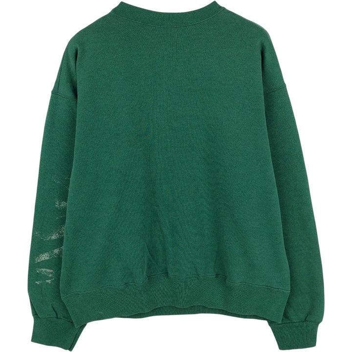 90'S Tultex Green Bay Packers Print Sweatshirt, Men's Size L (approx.), Vintage, Short Length cotton Green type dark green Vintage Second Hand