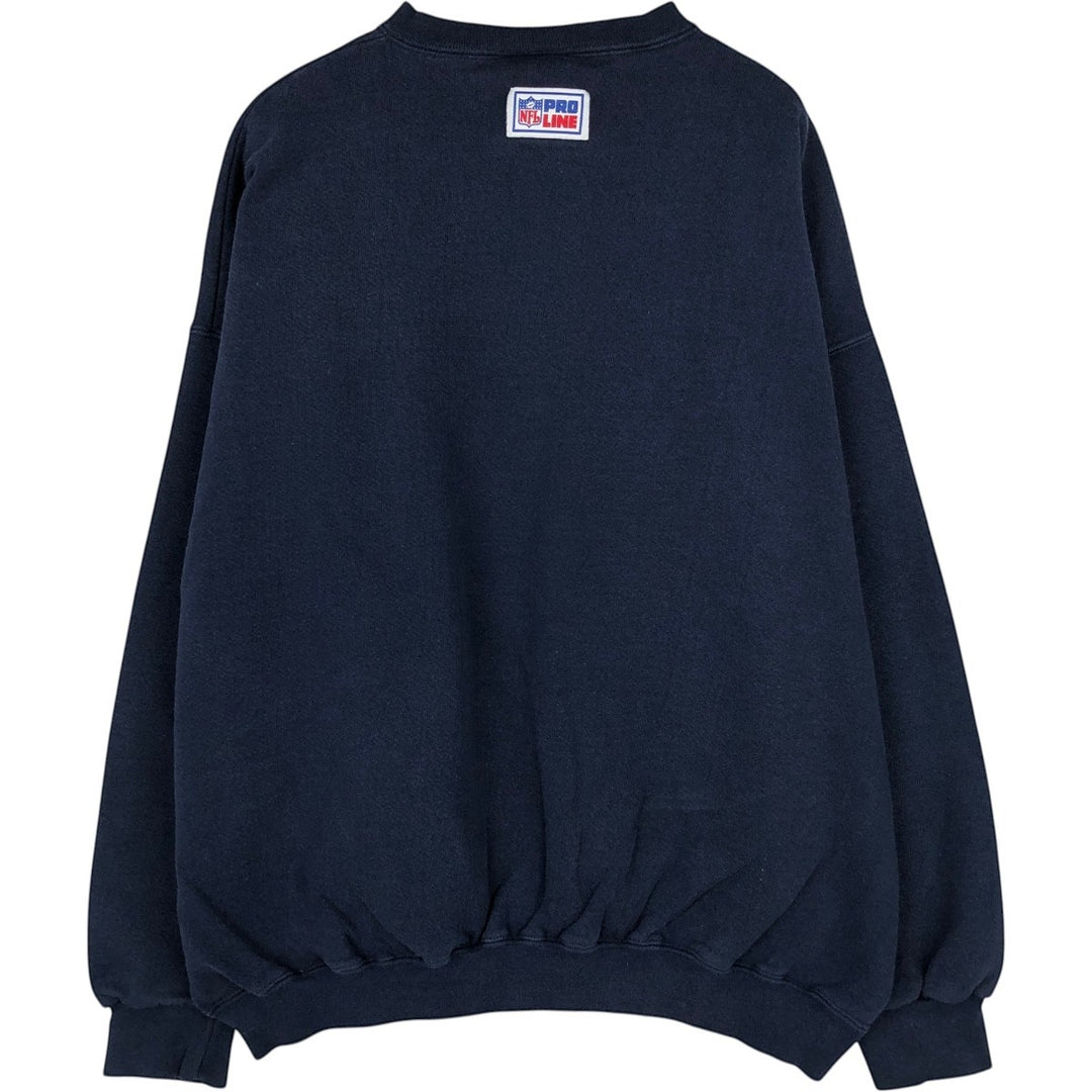 NFL Dallas Cowboys Logo Athletic Sweatshirt, Made in USA, Men's Size XL cotton navy blue type Vintage Second Hand
