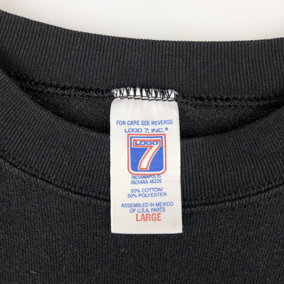 LOGO7 NFL Pittsburgh Steelers Print Sweatshirt, Men's Size L (Equivalent), Vintage cotton black type Vintage Second Hand