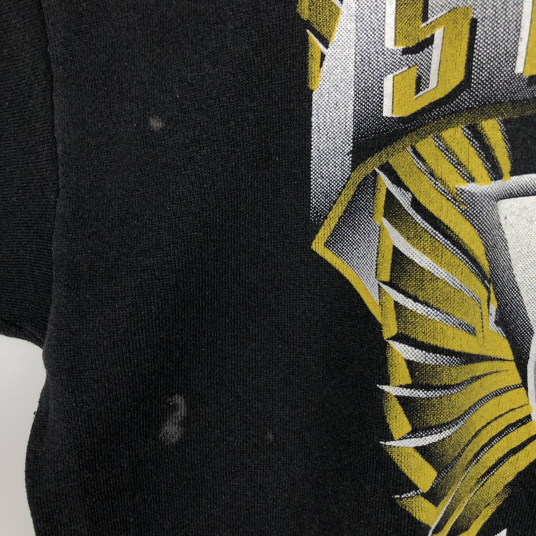 LOGO7 NFL Pittsburgh Steelers Print Sweatshirt, Men's Size L (Equivalent), Vintage cotton black type Vintage Second Hand