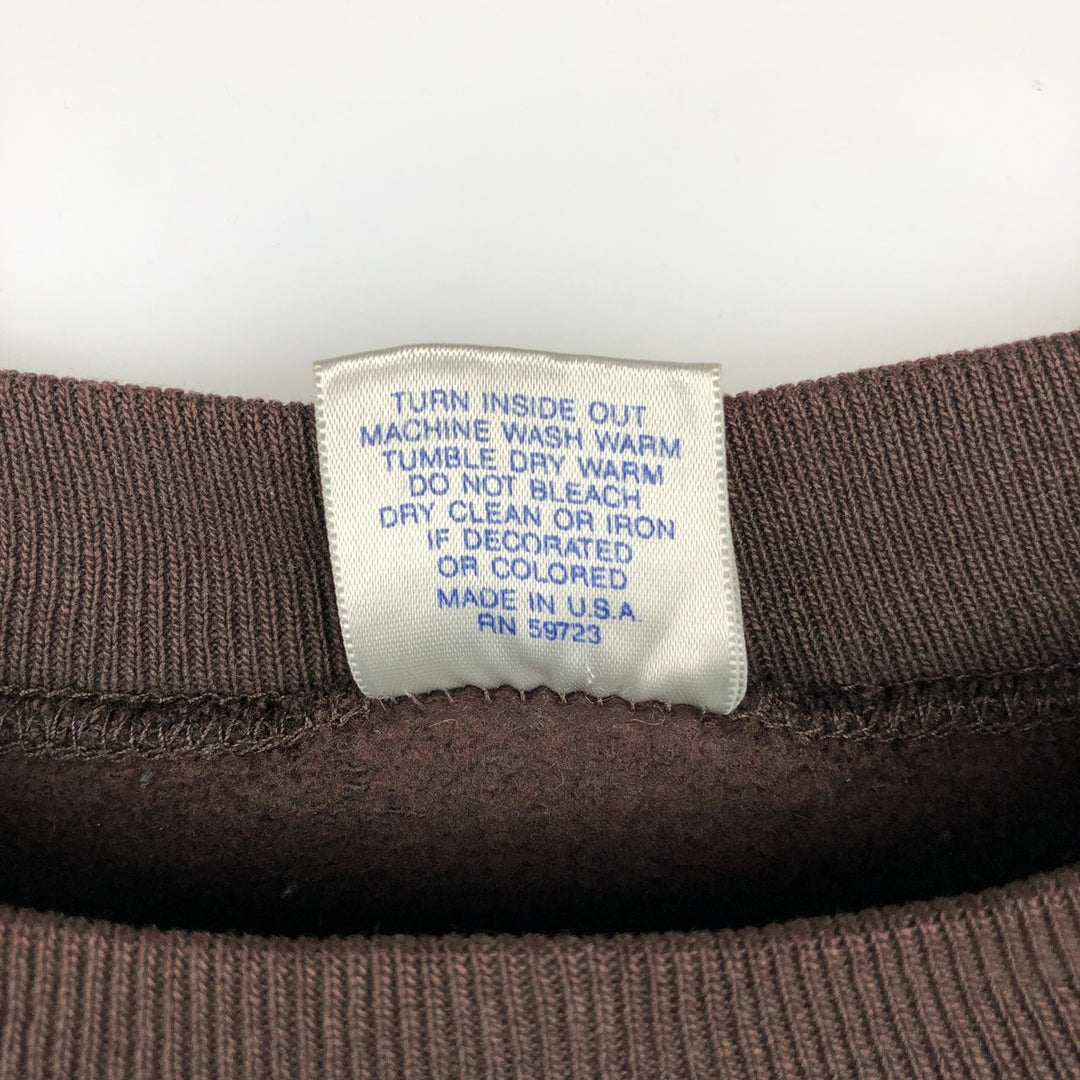 90'S TRENCH NFL Cleveland Browns Print Sweatshirt, Made in USA, Men's XL equivalent, Vintage polyester brown type Vintage Second Hand