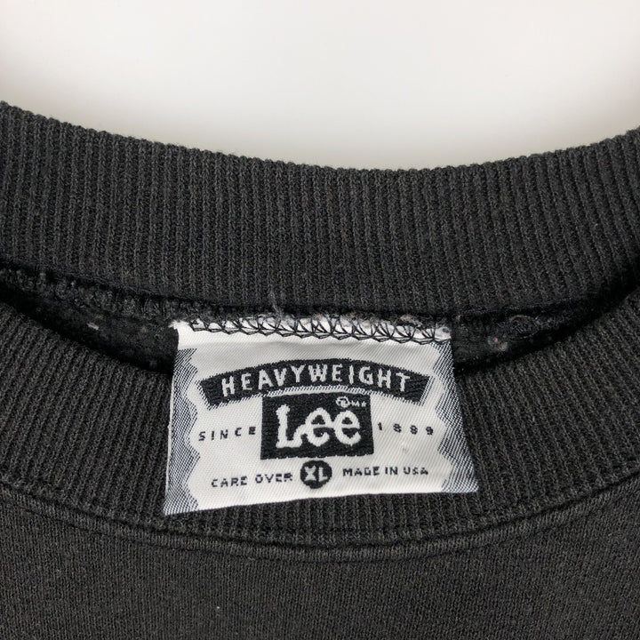 90'S Lee NFL Pittsburgh Steelers Super Bowl Print Sweatshirt, Made in USA, Men's XL equivalent. cotton black type Vintage Second Hand