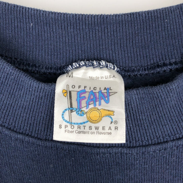90'S Official Fan NFL Dallas Cowboys Print Sweatshirt, Made in USA, Men's Size M (Equivalent), Vintage polyester navy blue type Vintage Second Hand