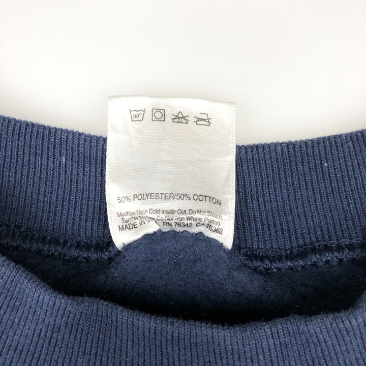 90'S Official Fan NFL Dallas Cowboys Print Sweatshirt, Made in USA, Men's Size M (Equivalent), Vintage polyester navy blue type Vintage Second Hand