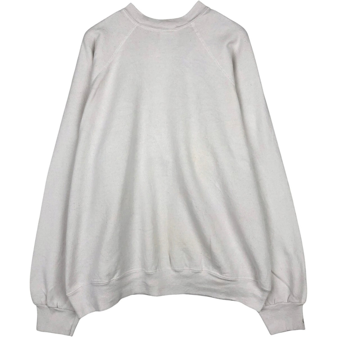90'S Tultex Print Sweatshirt, Men's Size XL (Equivalent), Vintage cotton white type Vintage Second Hand