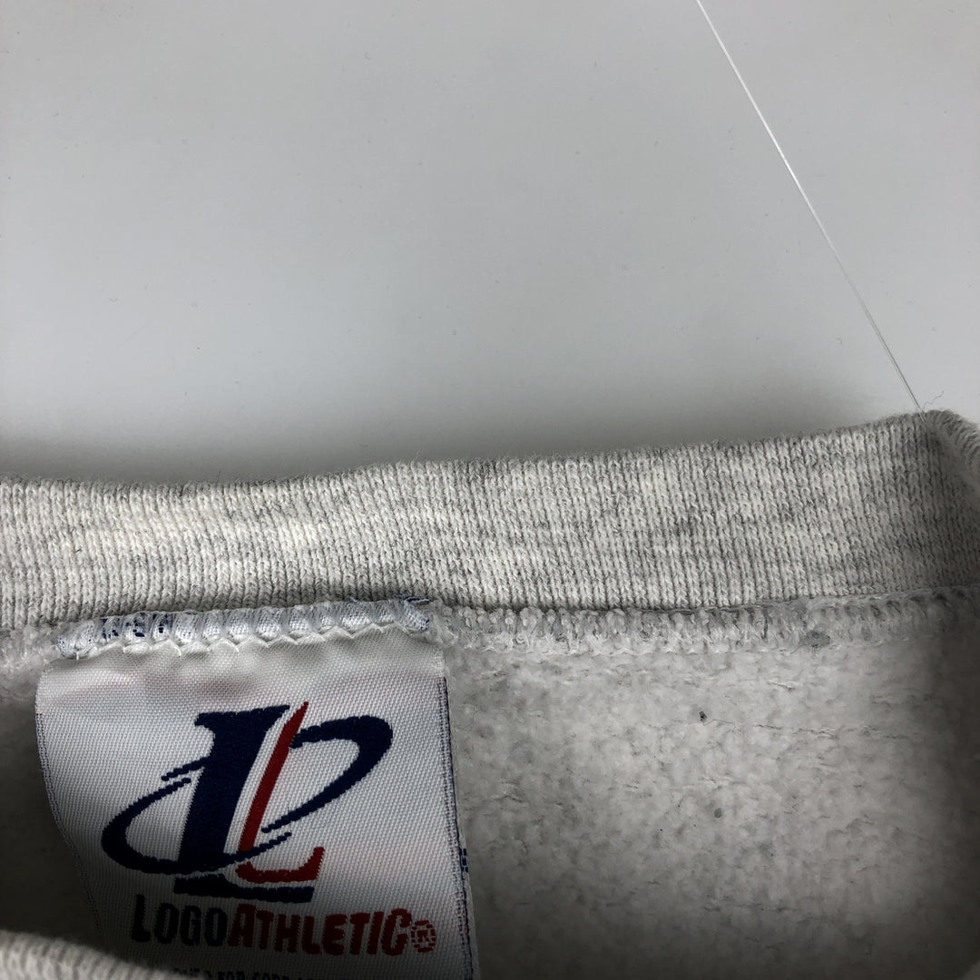 LOGO ATHLETIC NFL DENVER BRONCOS Print Sweatshirt, Made in USA, Men's Size M (approx.) cotton gray type Vintage Second Hand