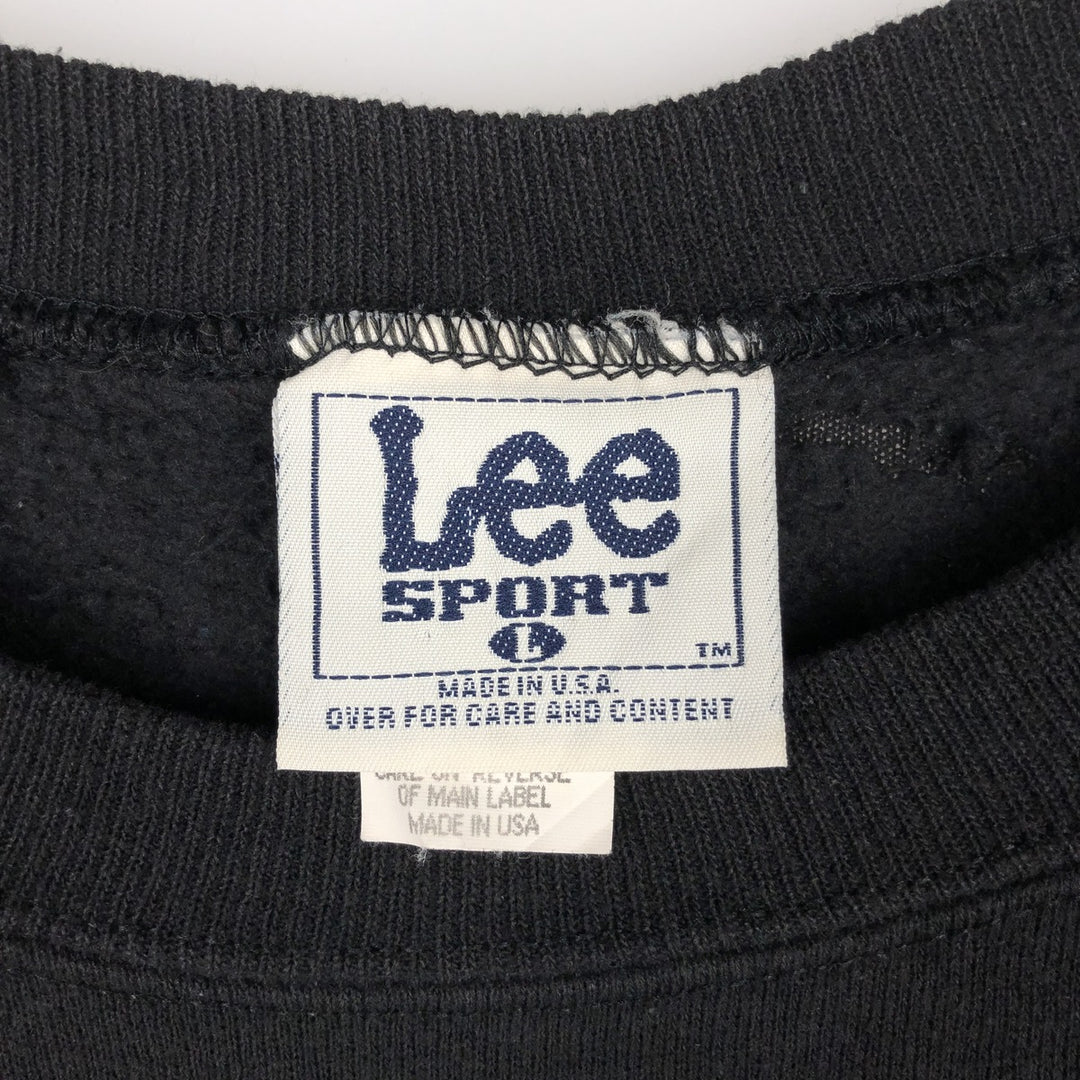 90'S Lee NFL Pittsburgh Steelers Sweatshirt, Made in USA, Men's Size L (approx.), Vintage cotton black type Vintage Second Hand