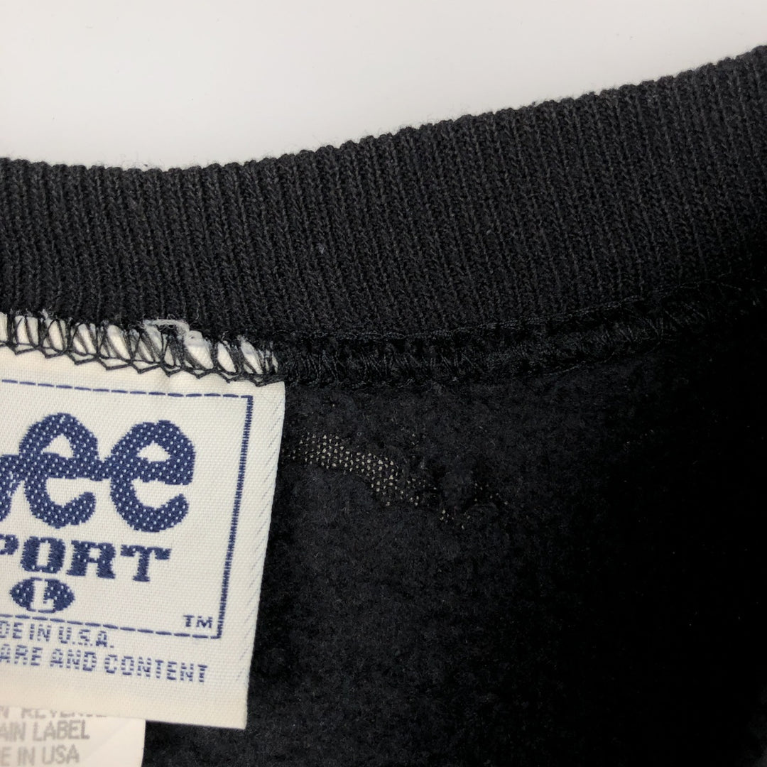 90'S Lee NFL Pittsburgh Steelers Sweatshirt, Made in USA, Men's Size L (approx.), Vintage cotton black type Vintage Second Hand