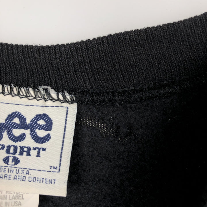 90'S Lee NFL Pittsburgh Steelers Sweatshirt, Made in USA, Men's Size L (approx.), Vintage cotton black type Vintage Second Hand