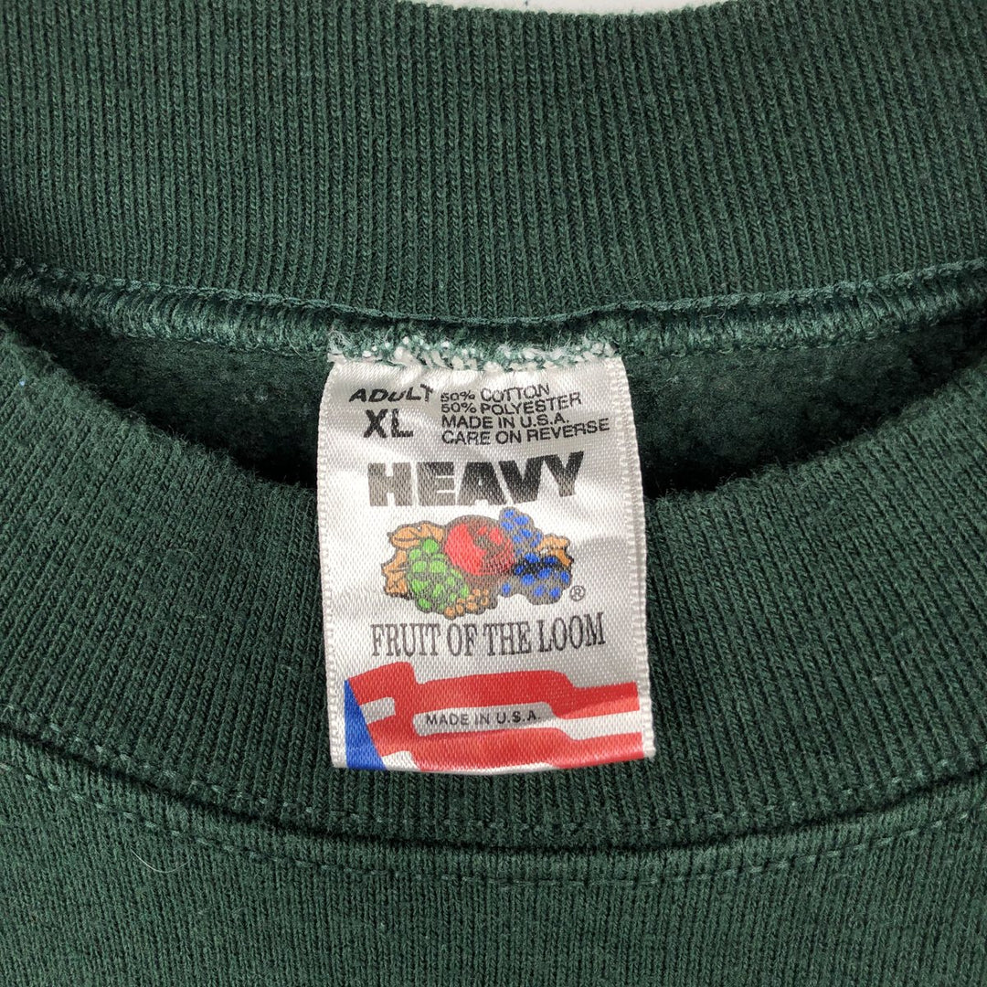 90'S Fruit of the Loom Green Bay Packers Super Bowl Sweatshirt, Made in USA, Men's XL equivalent. cotton Green type dark green Vintage Second Hand