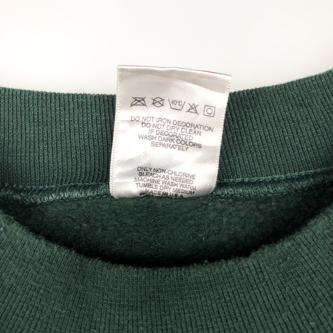 90'S Fruit of the Loom Green Bay Packers Super Bowl Sweatshirt, Made in USA, Men's XL equivalent. cotton Green type dark green Vintage Second Hand