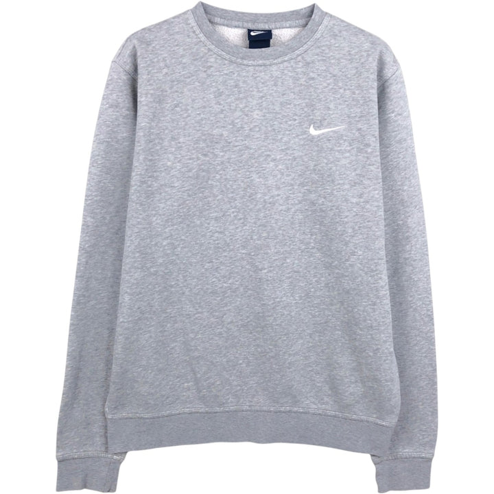 Nike One Point Logo Sweatshirt, Trainer, Men's M Size cotton gray type Vintage Second Hand