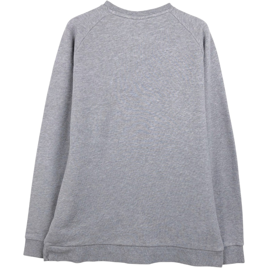 Adidas One Point Logo Sweatshirt Trainer Men's M Size cotton gray type Vintage Second Hand